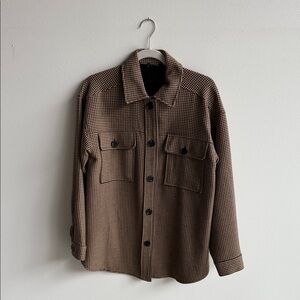 Men's Brown Checkered Jacket